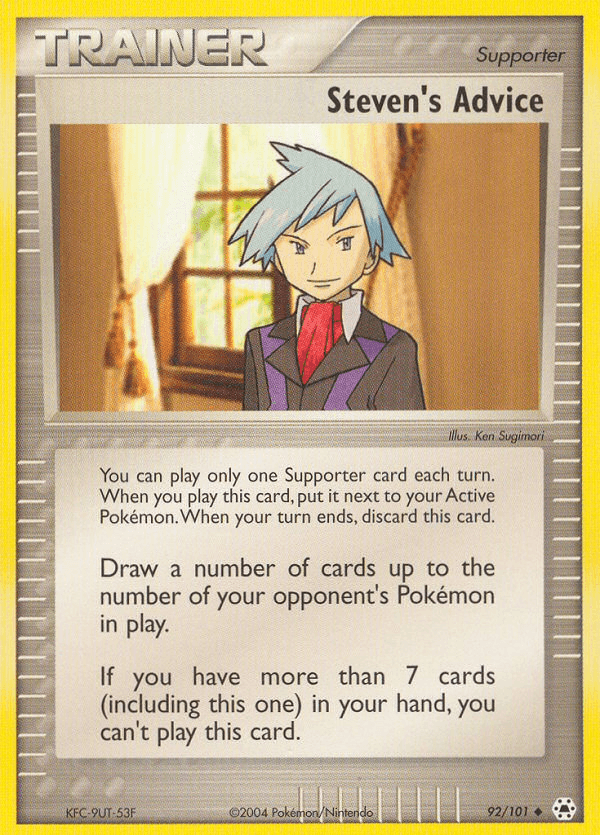 Steven's Advice, kortbilde fra pokemontcg.io