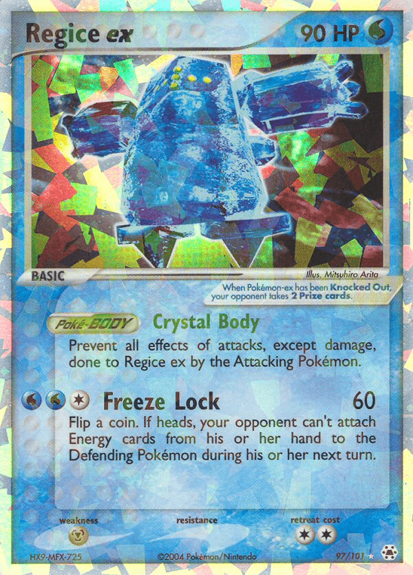Regice ex, kortbilde fra pokemontcg.io