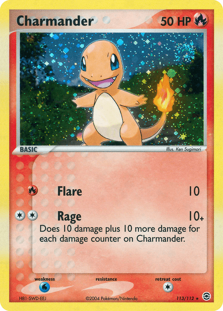 Charmander, kortbilde fra pokemontcg.io