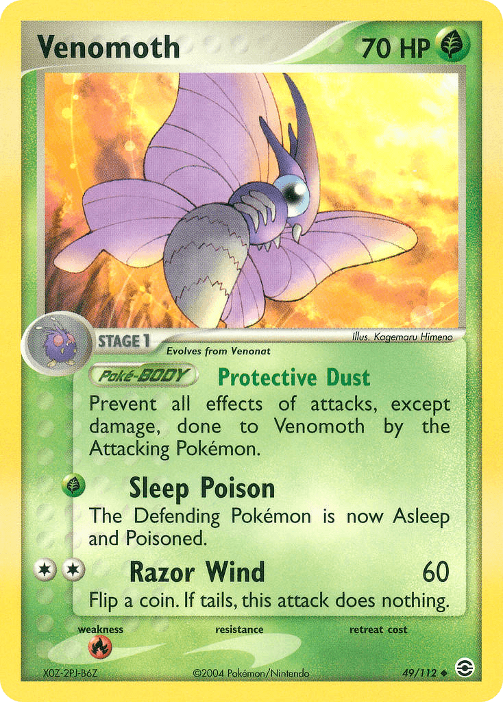 Venomoth, kortbilde fra pokemontcg.io