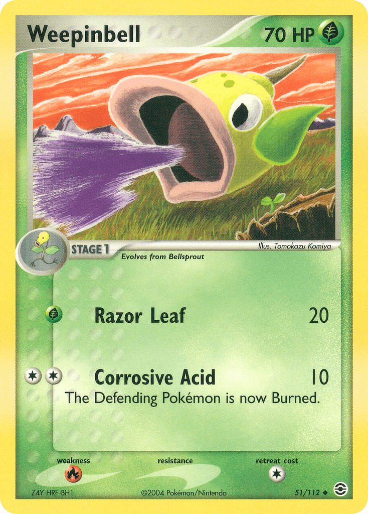 Weepinbell, kortbilde fra pokemontcg.io