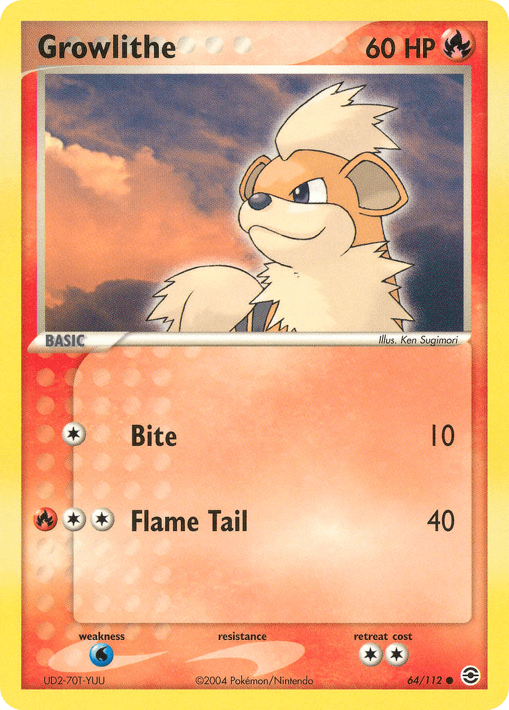 Growlithe, kortbilde fra pokemontcg.io