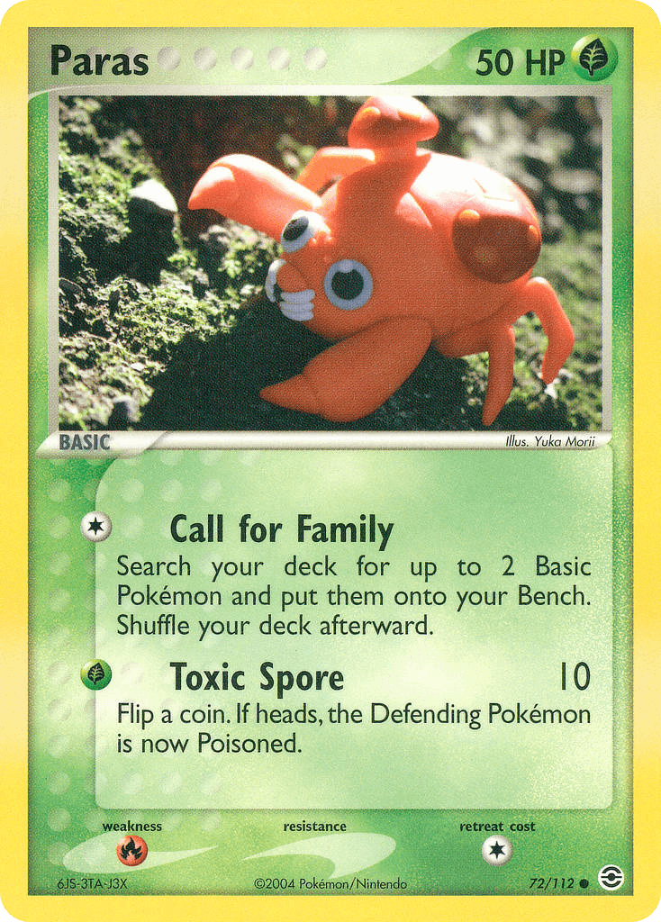 Paras, kortbilde fra pokemontcg.io
