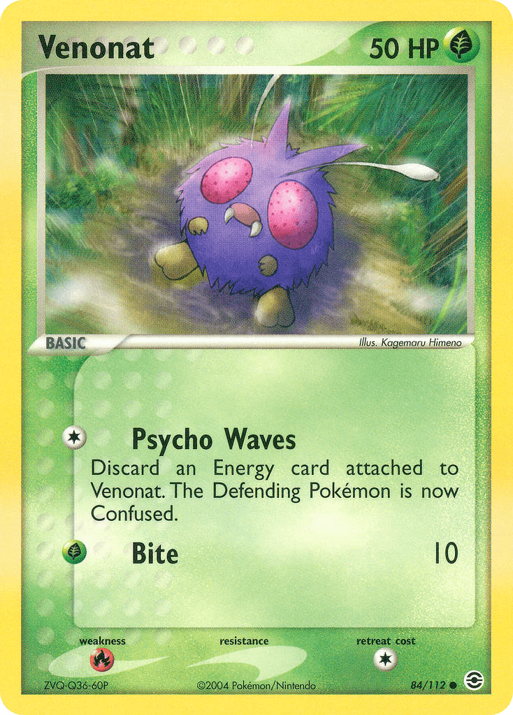 Venonat, kortbilde fra pokemontcg.io