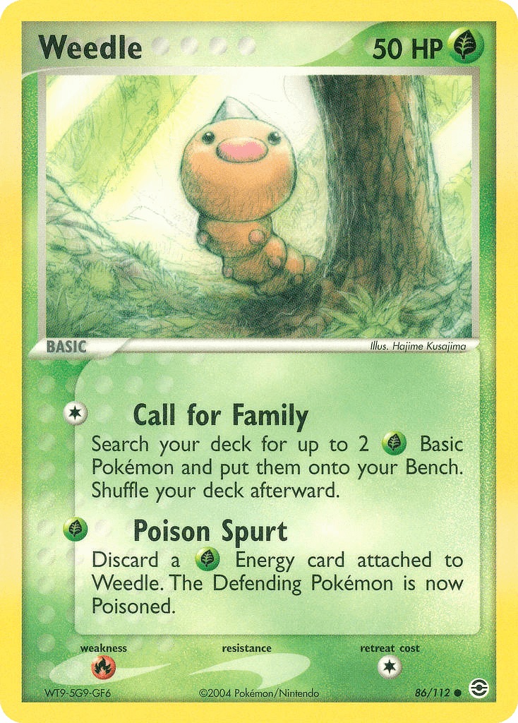 Weedle, kortbilde fra pokemontcg.io
