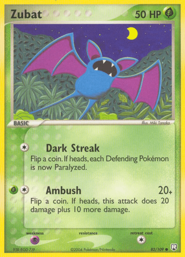 Zubat, kortbilde fra pokemontcg.io