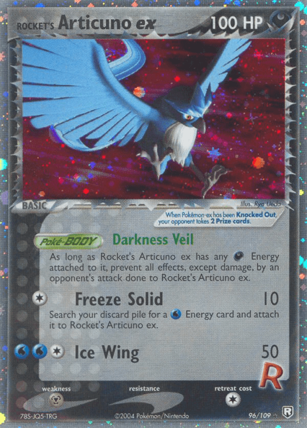 Rocket's Articuno ex, kortbilde fra pokemontcg.io
