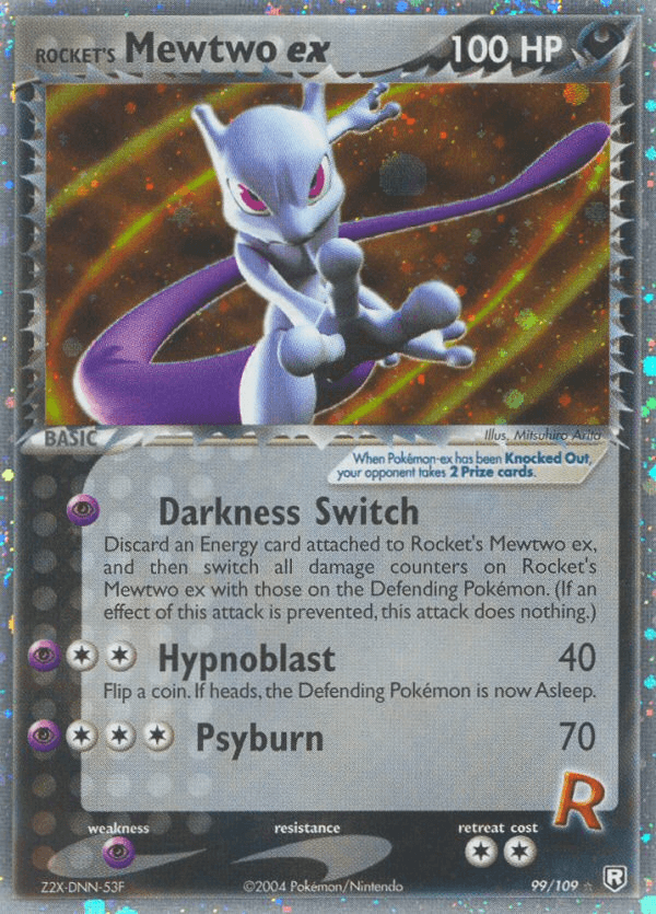 Rocket's Mewtwo ex, kortbilde fra pokemontcg.io