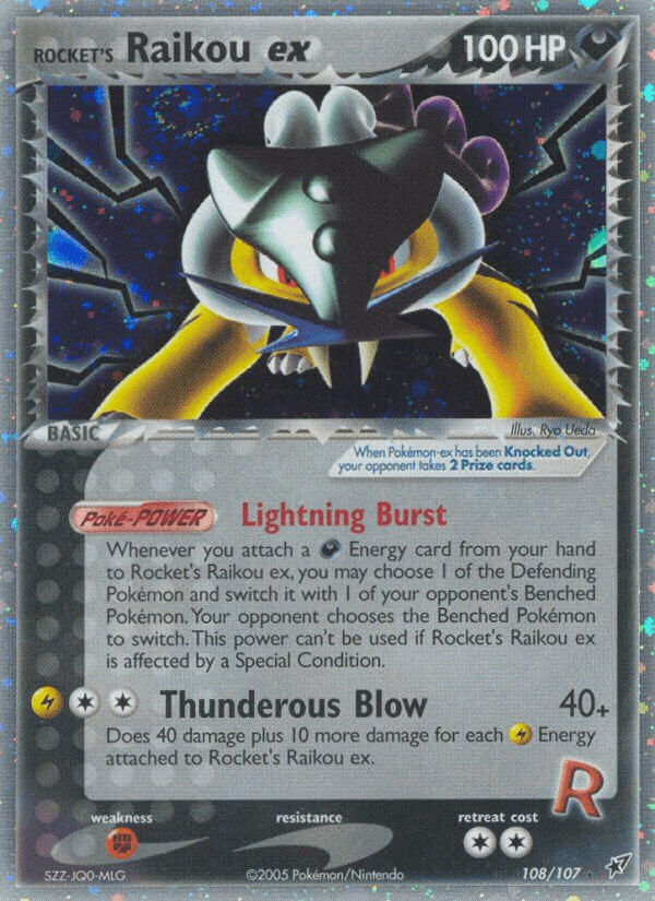 Rocket's Raikou ex, kortbilde fra pokemontcg.io