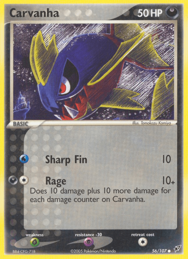 Carvanha, kortbilde fra pokemontcg.io