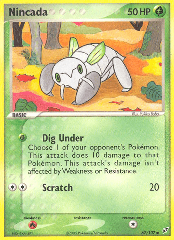 Nincada, kortbilde fra pokemontcg.io