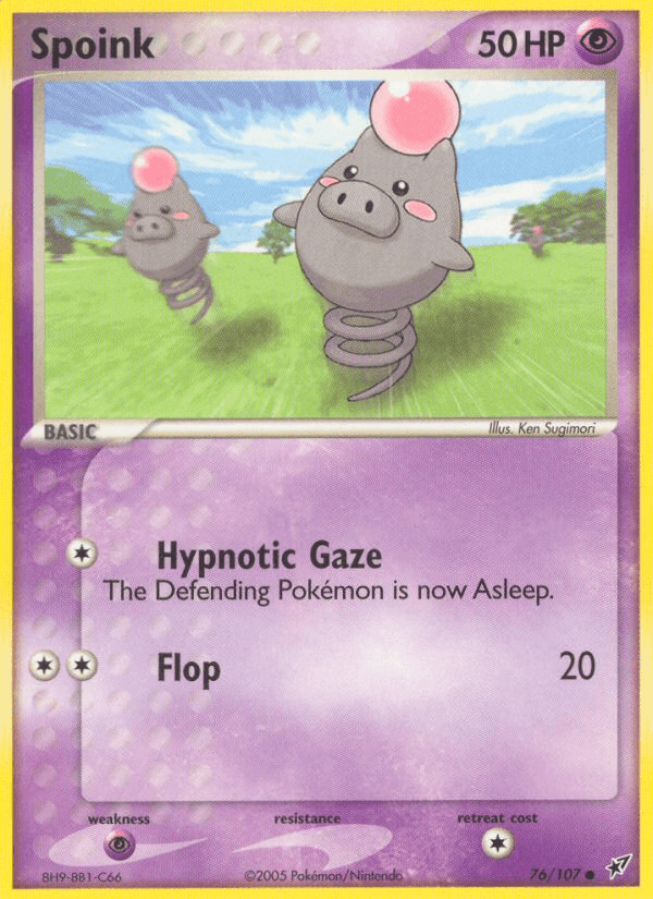 Spoink, kortbilde fra pokemontcg.io
