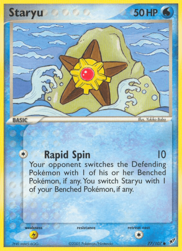 Staryu, kortbilde fra pokemontcg.io
