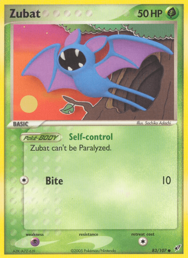 Zubat, kortbilde fra pokemontcg.io
