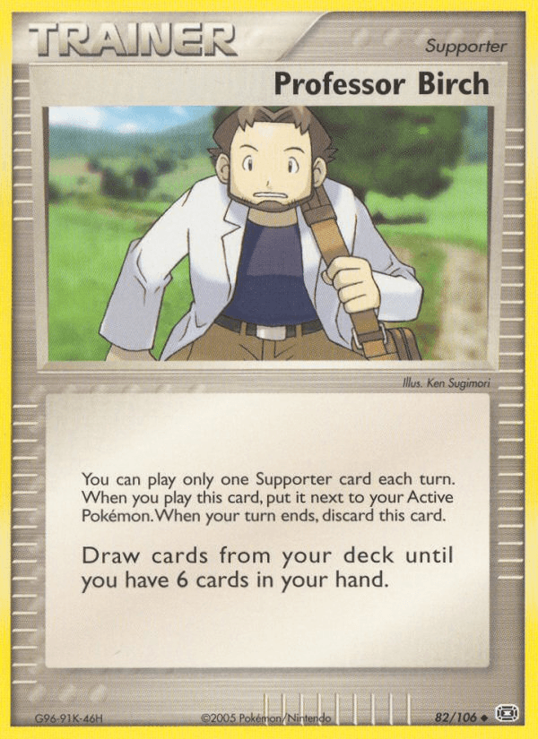 Professor Birch, kortbilde fra pokemontcg.io