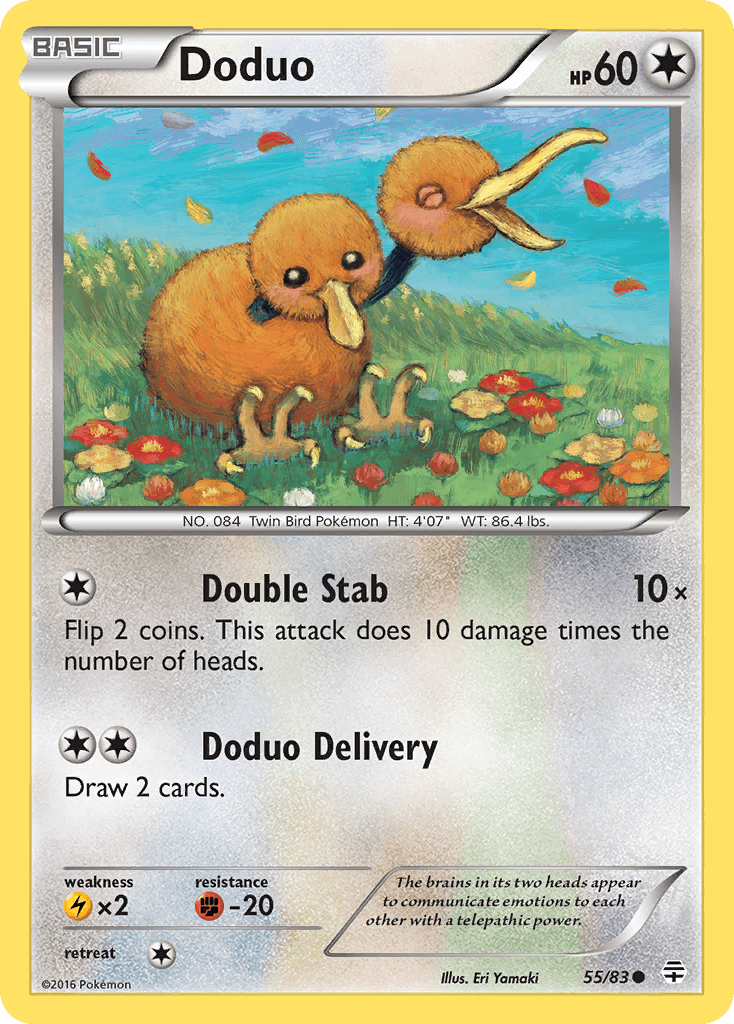 Doduo, kortbilde fra pokemontcg.io