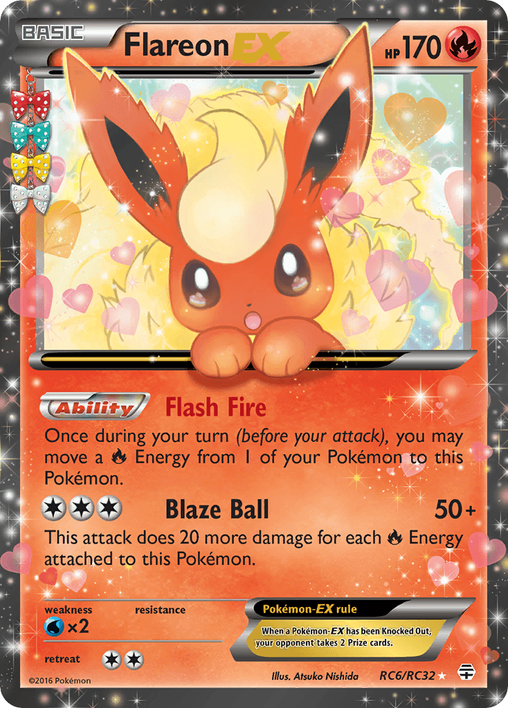 Flareon-EX, kortbilde fra pokemontcg.io