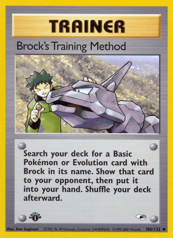 Brock's Training Method, kortbilde fra pokemontcg.io