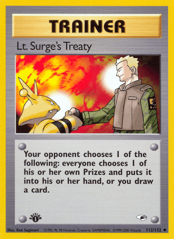 Lt. Surge's Treaty, kortbilde fra pokemontcg.io