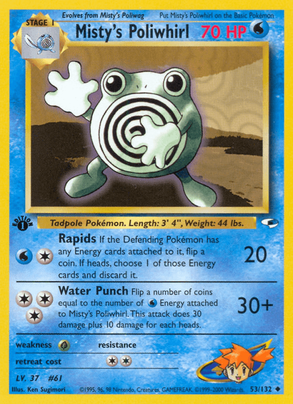 Misty's Poliwhirl, kortbilde fra pokemontcg.io