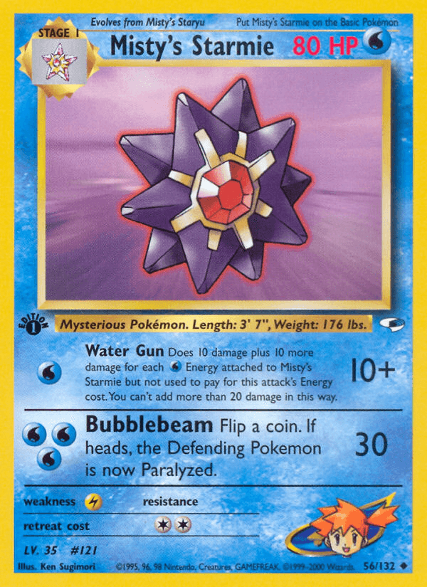 Misty's Starmie, kortbilde fra pokemontcg.io