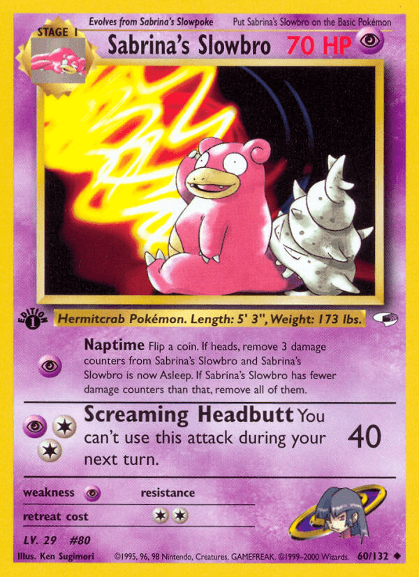Sabrina's Slowbro, kortbilde fra pokemontcg.io