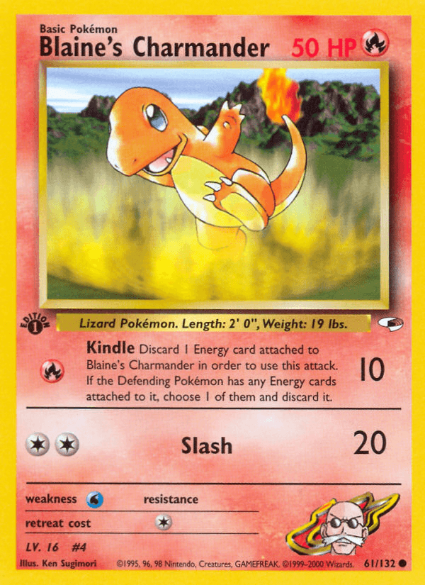 Blaine's Charmander, kortbilde fra pokemontcg.io