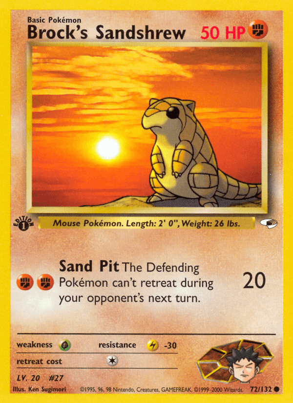 Brock's Sandshrew, kortbilde fra pokemontcg.io
