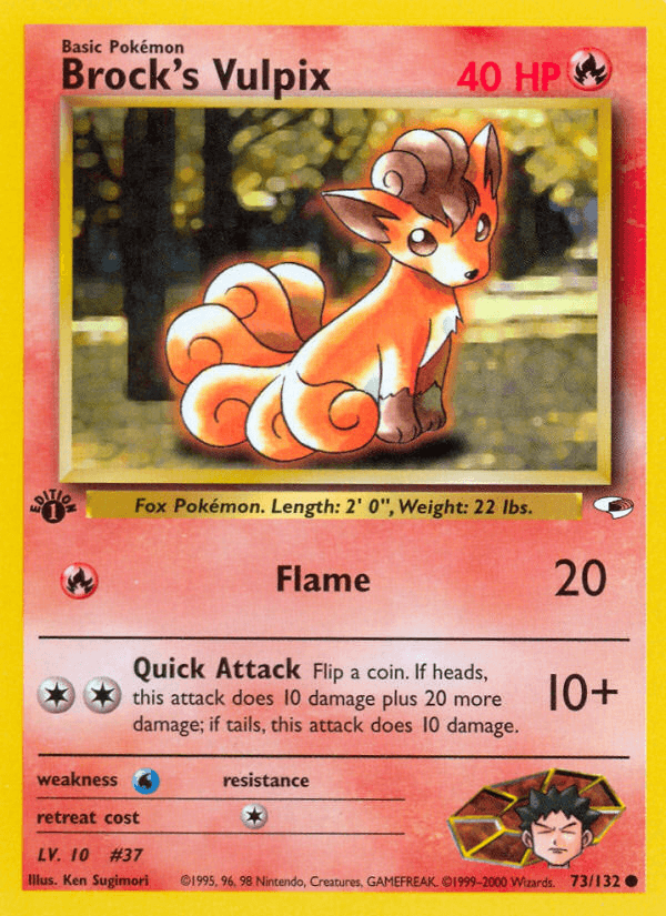 Brock's Vulpix, kortbilde fra pokemontcg.io