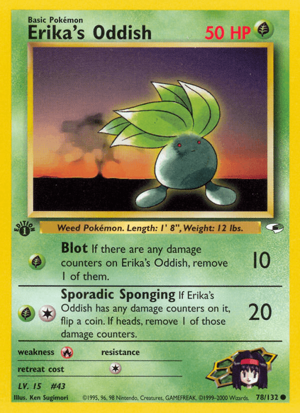 Erika's Oddish, kortbilde fra pokemontcg.io