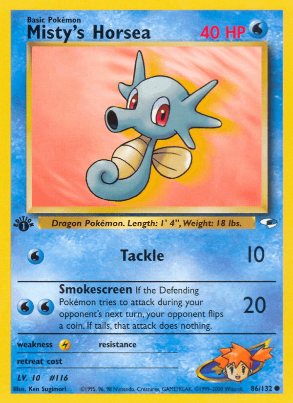 Misty's Horsea, kortbilde fra pokemontcg.io