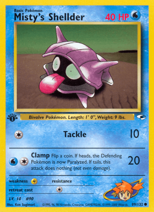 Misty's Shellder, kortbilde fra pokemontcg.io