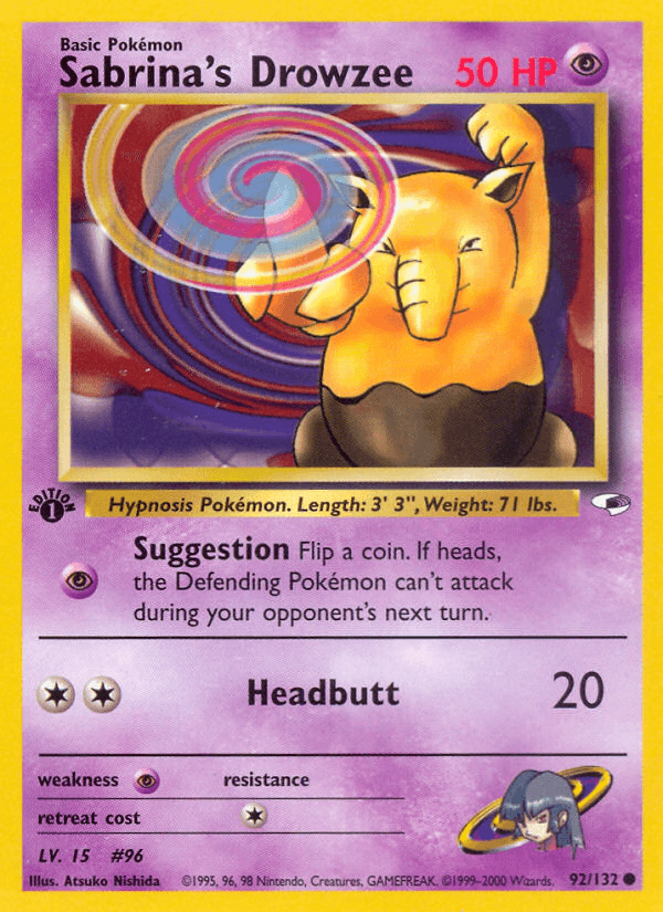 Sabrina's Drowzee, kortbilde fra pokemontcg.io