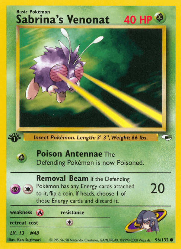 Sabrina's Venonat, kortbilde fra pokemontcg.io