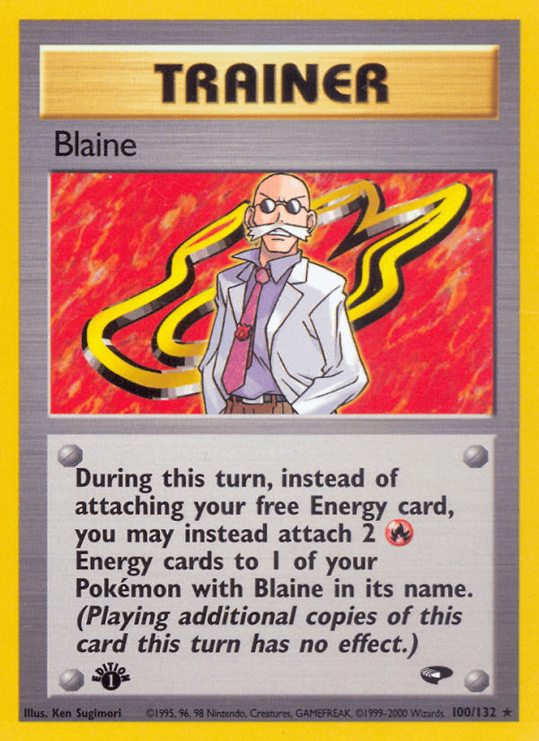 Blaine, kortbilde fra pokemontcg.io