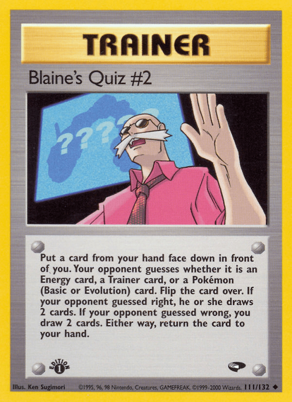 Blaine's Quiz #2, kortbilde fra pokemontcg.io