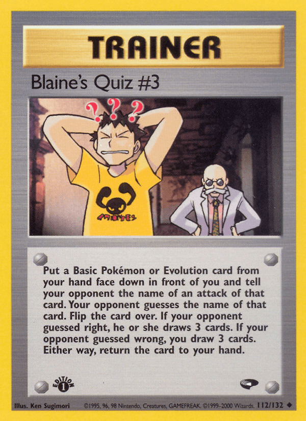 Blaine's Quiz #3, kortbilde fra pokemontcg.io