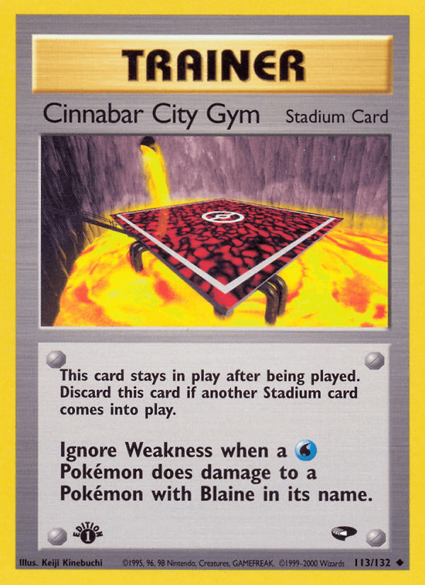 Cinnabar City Gym, kortbilde fra pokemontcg.io