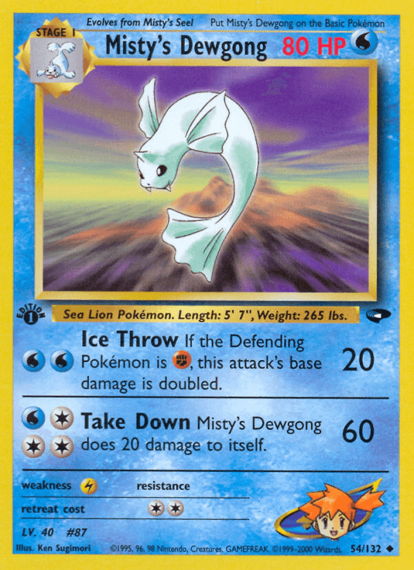 Misty's Dewgong, kortbilde fra pokemontcg.io