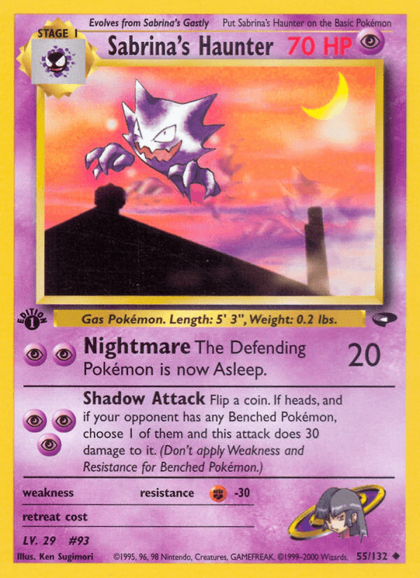 Sabrina's Haunter, kortbilde fra pokemontcg.io