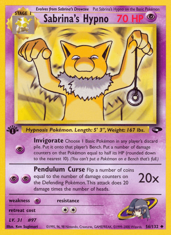 Sabrina's Hypno, kortbilde fra pokemontcg.io