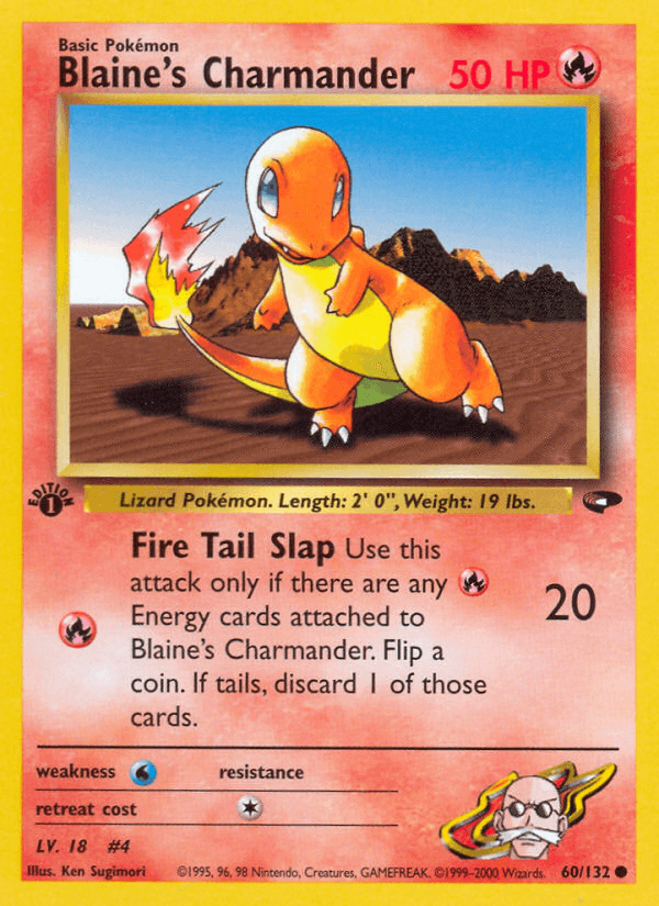 Blaine's Charmander, kortbilde fra pokemontcg.io