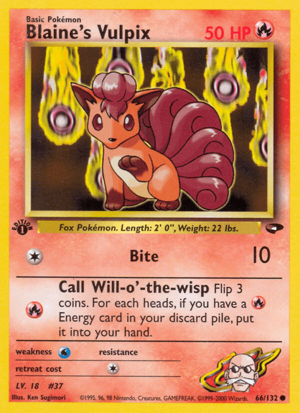 Blaine's Vulpix, kortbilde fra pokemontcg.io
