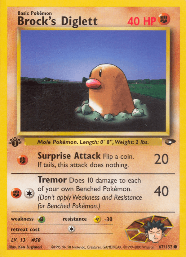 Brock's Diglett, kortbilde fra pokemontcg.io