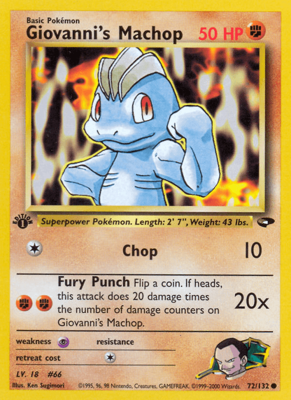 Giovanni's Machop, kortbilde fra pokemontcg.io