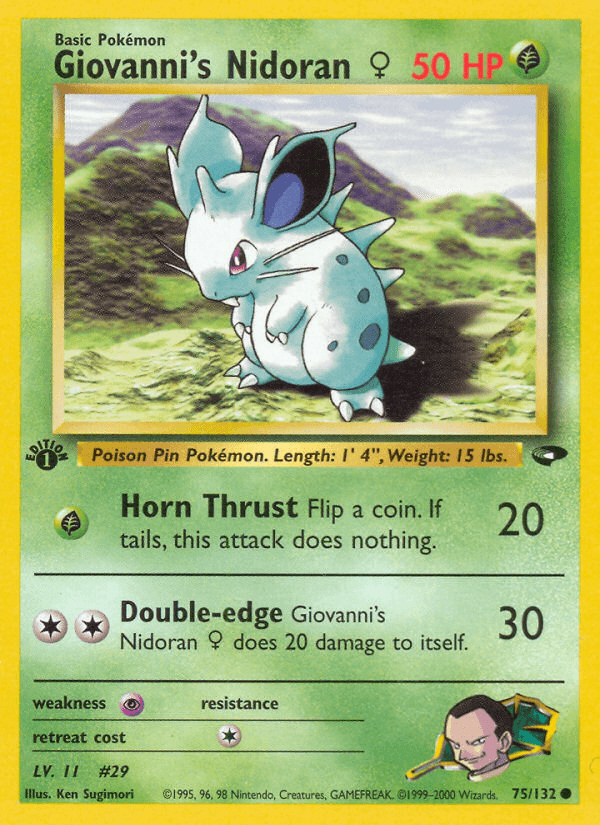 Giovanni's Nidoran ♀, kortbilde fra pokemontcg.io