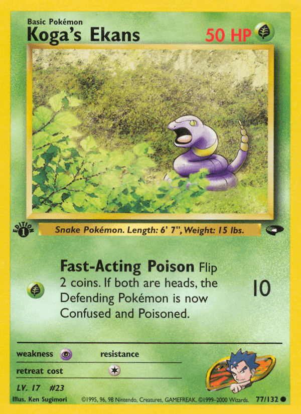 Koga's Ekans, kortbilde fra pokemontcg.io