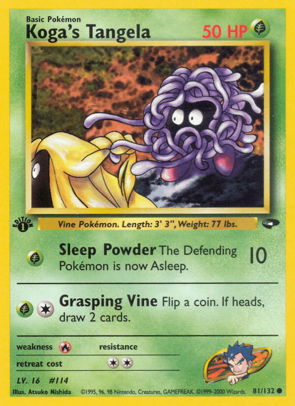 Koga's Tangela, kortbilde fra pokemontcg.io
