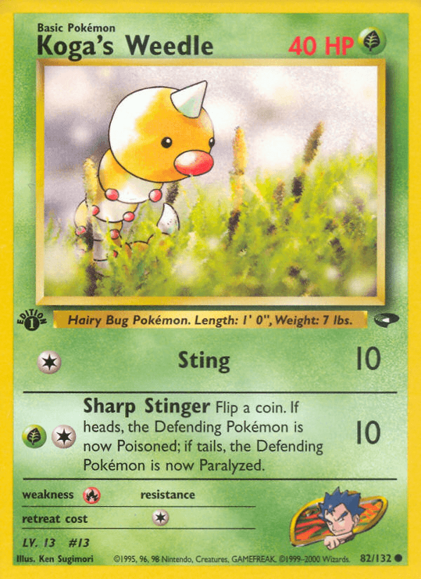 Koga's Weedle, kortbilde fra pokemontcg.io