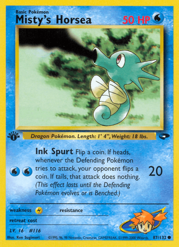 Misty's Horsea, kortbilde fra pokemontcg.io